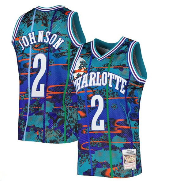 Men's Charlotte Hornets Active Player Custom Teal Mitchell & Ness Swingman Stitched Jersey